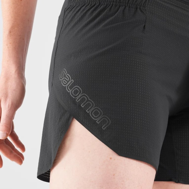 Black Salomon Sense Aero 5'' Women's Running Shorts | IE OA5836